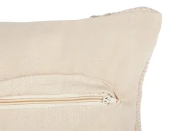 Set di 2 cuscini VAYALI Cotone 45 x 45 cm Beige A strisce