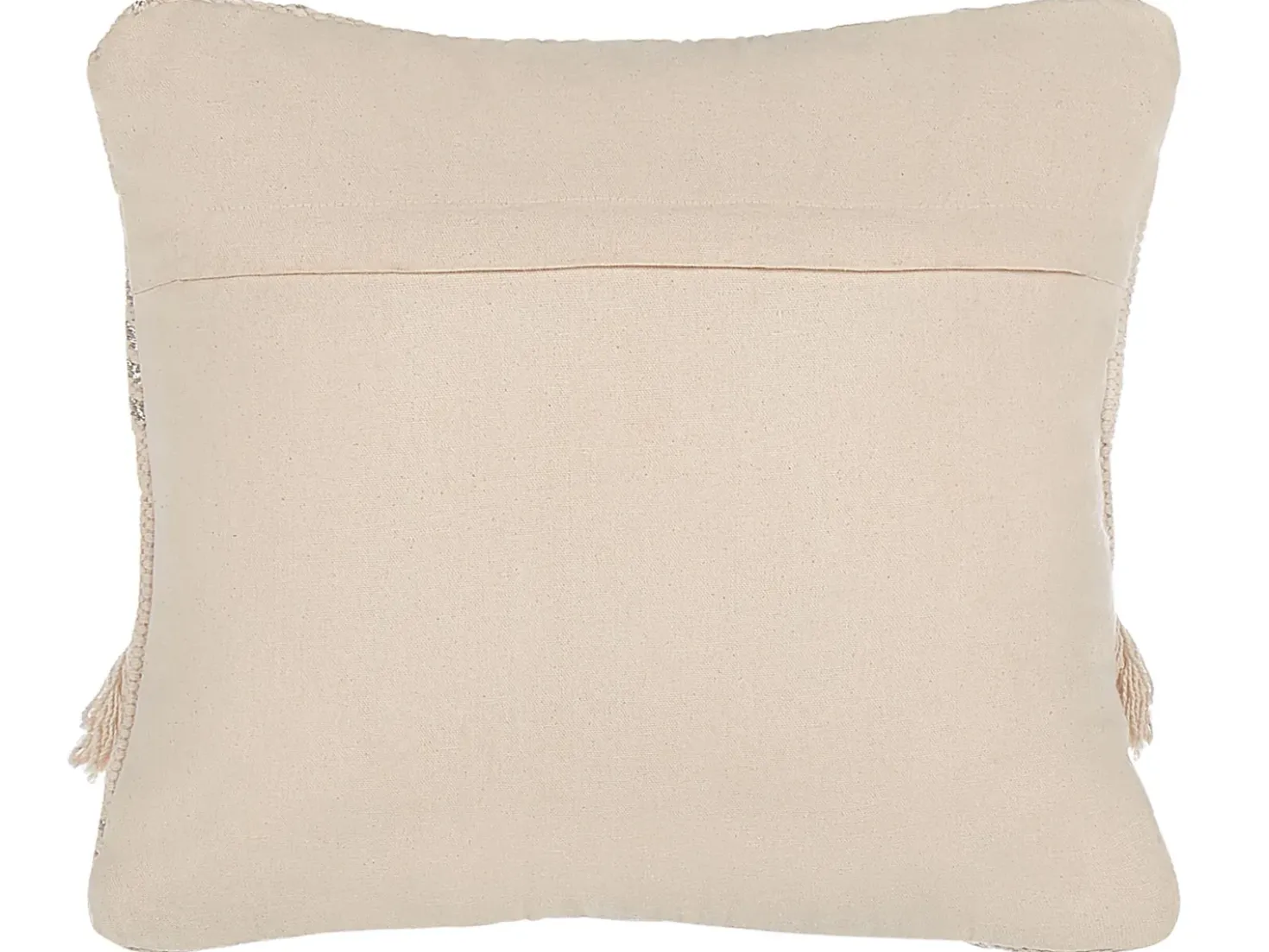 Set di 2 cuscini VAYALI Cotone 45 x 45 cm Beige A strisce