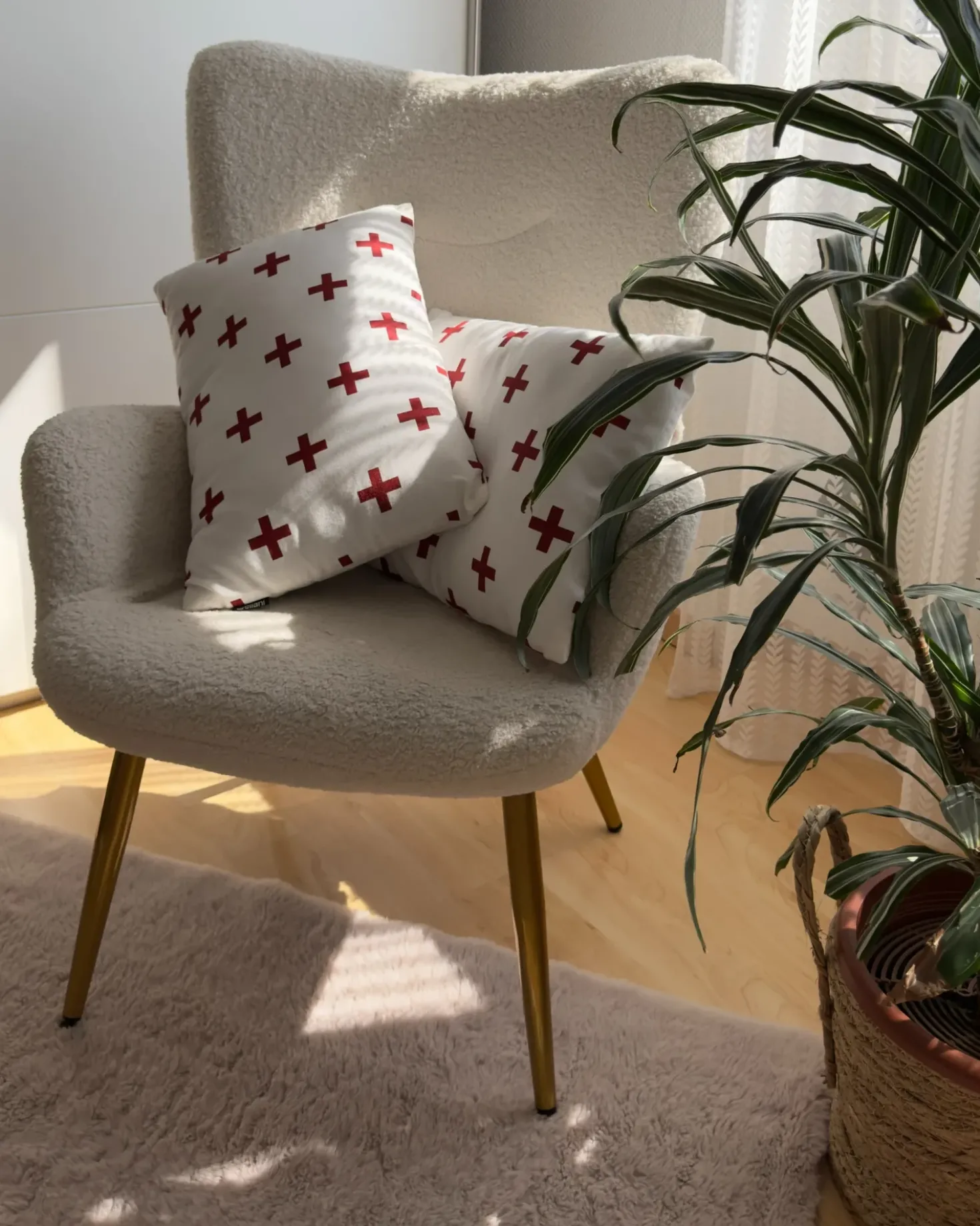 Set di 2 cuscini VELLEIA Cotone 50 x 35 cm Bianco Trama geometrica
