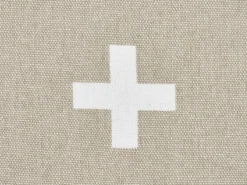 Set di 2 cuscini VELLEIA Cotone 45 x 45 cm Tortora Trama geometrica