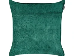 Set di 2 cuscini VERPIS Cotone 50 x 50 cm Verde smeraldo Tinta unita