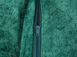 Set di 2 cuscini VERPIS Cotone 50 x 50 cm Verde smeraldo Tinta unita