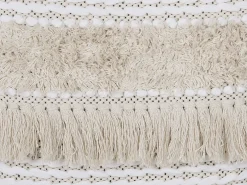 Set di 2 cuscini VILLUR Cotone 45 x 45 cm Beige A strisce
