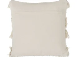 Set di 2 cuscini VILLUR Cotone 45 x 45 cm Beige A strisce