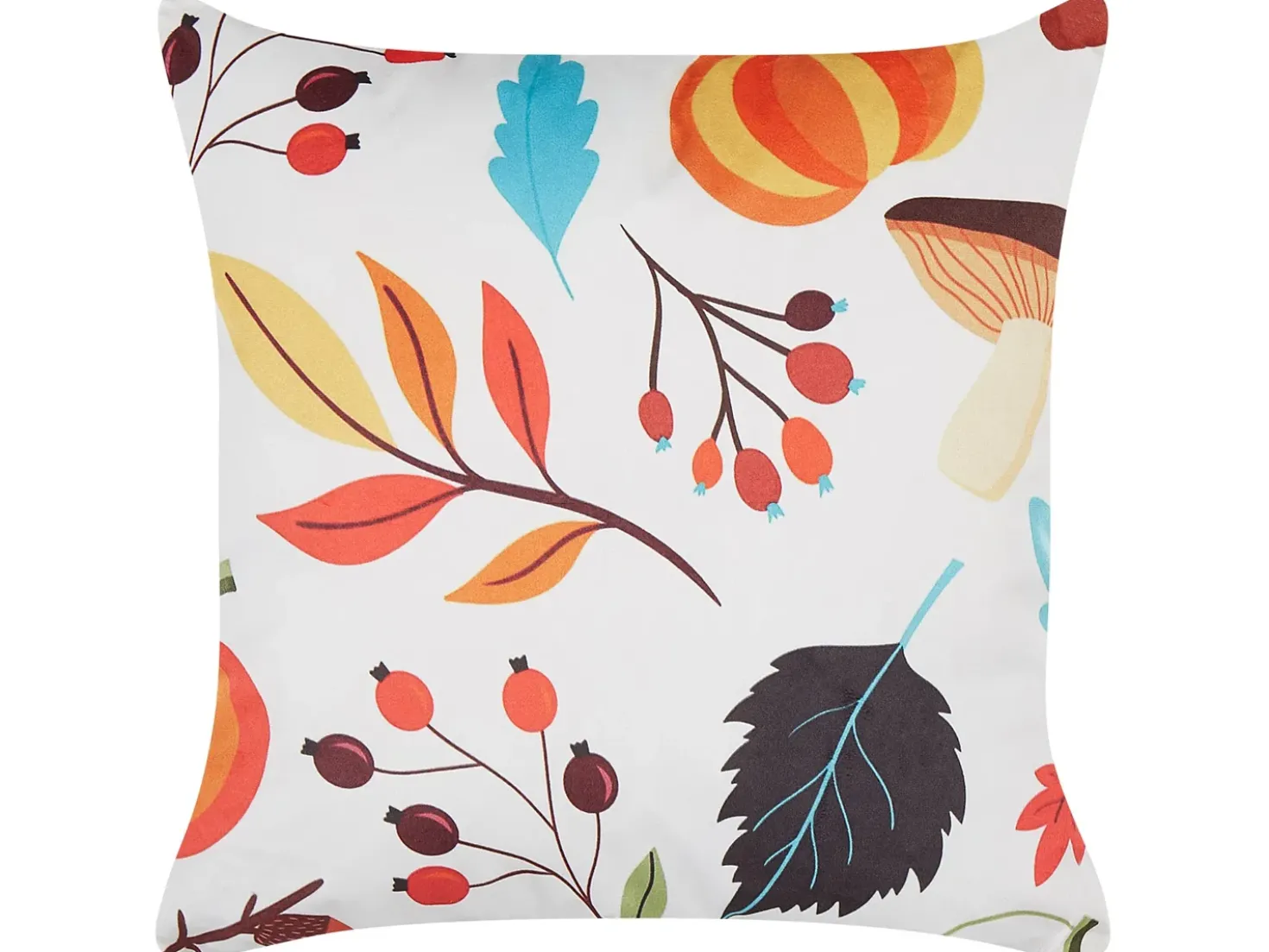 Set di 2 cuscini VISCARIA Velluto 45 x 45 cm Multicolore Trama di piante