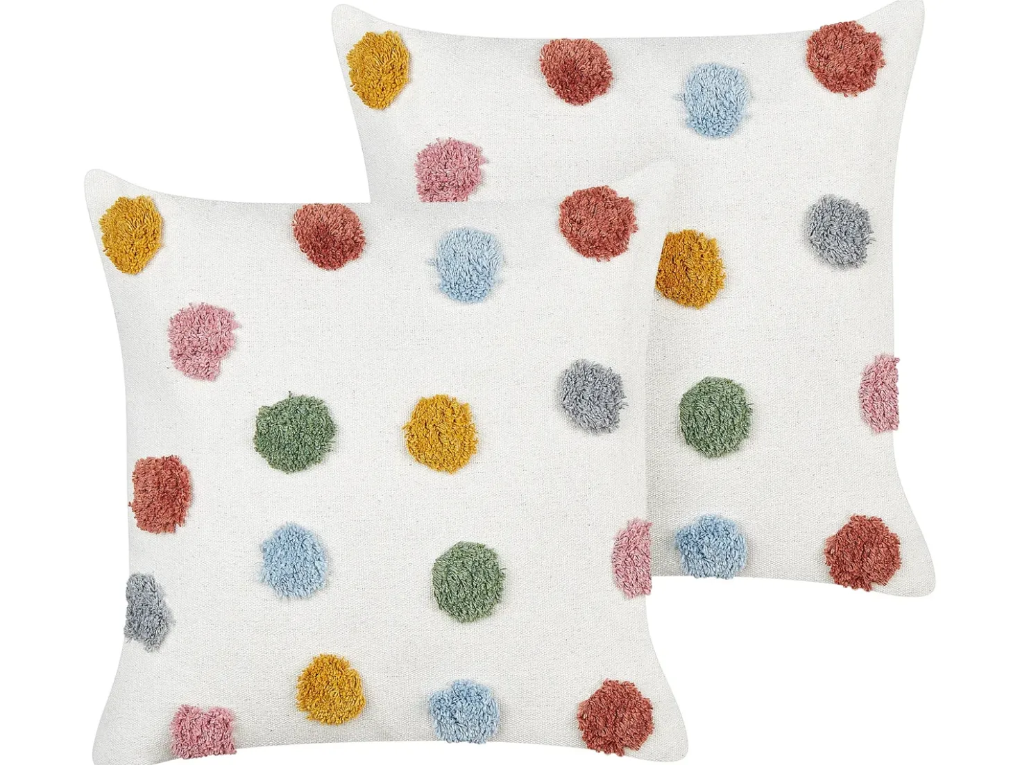 Set di 2 cuscini WALLFLOWER Cotone 45 x 45 cm Bianco
