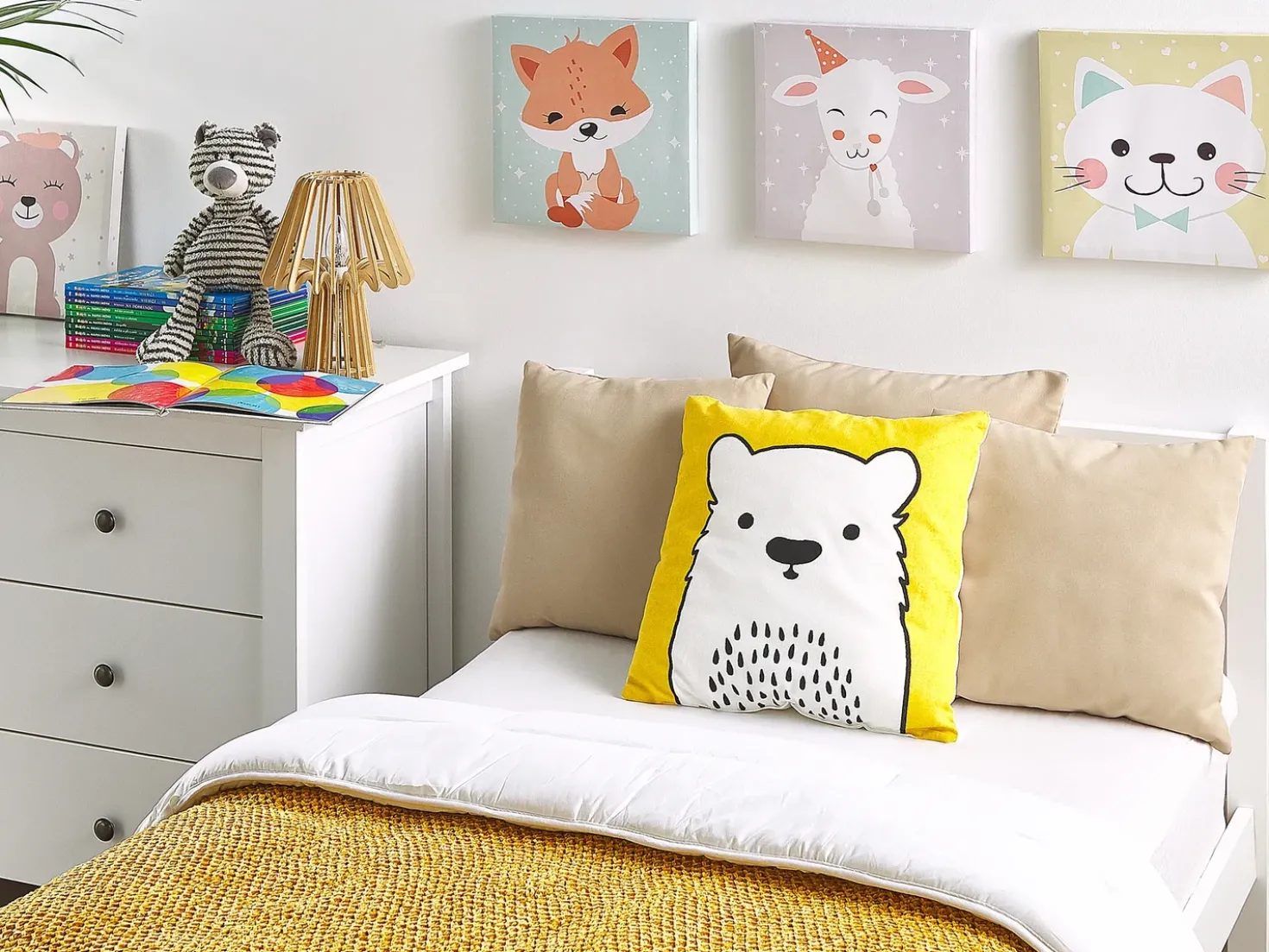 Set di 2 cuscini WARANASI Cotone 45 x 45 cm Giallo