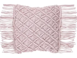 Set di 2 cuscini YANIKLAR Cotone 40 x 40 cm Rosa Trama geometrica
