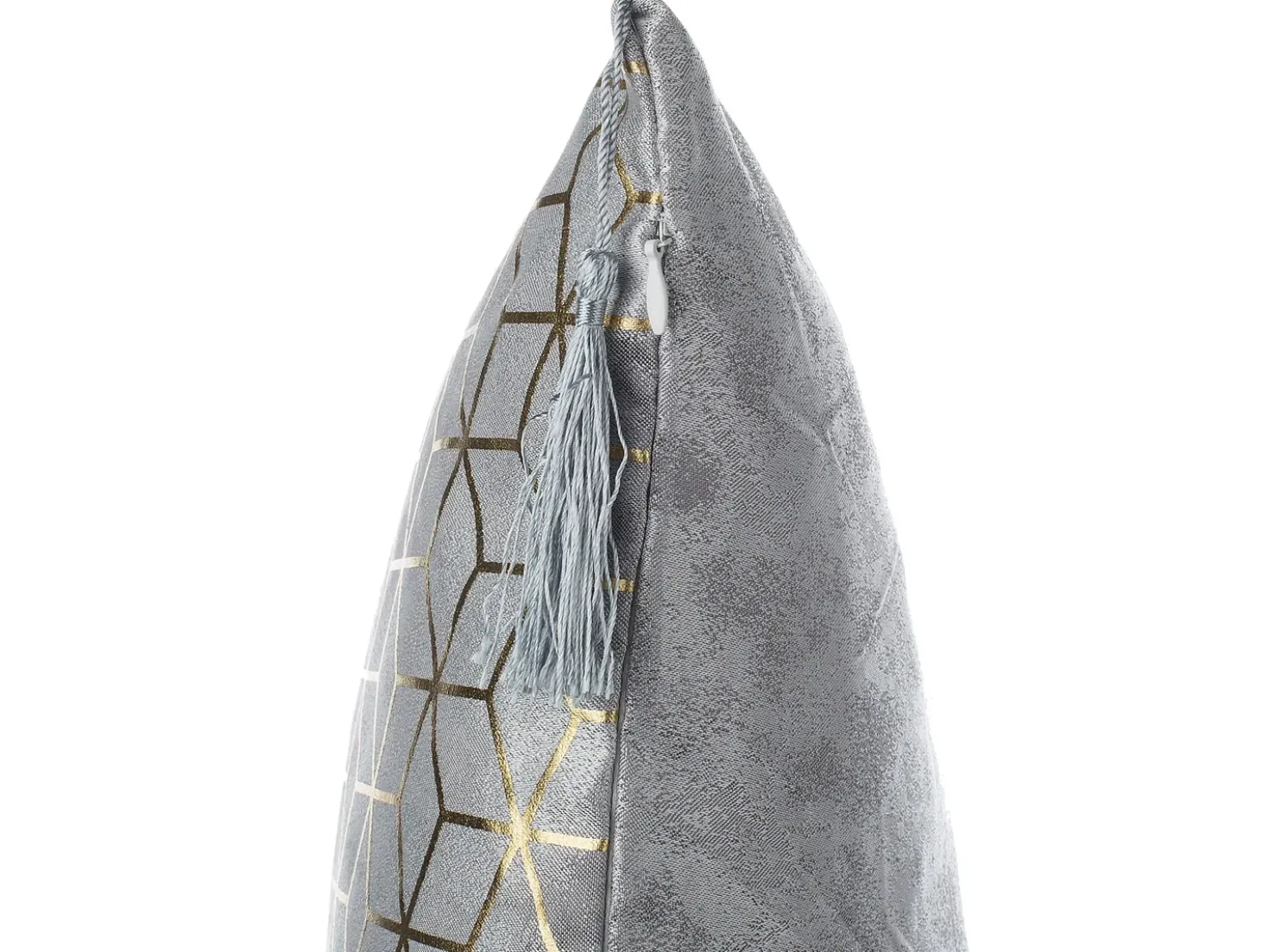 Set di 2 cuscini YARINA 45 x 45 cm Grigio Trama geometrica