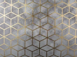 Set di 2 cuscini YARINA 45 x 45 cm Grigio Trama geometrica