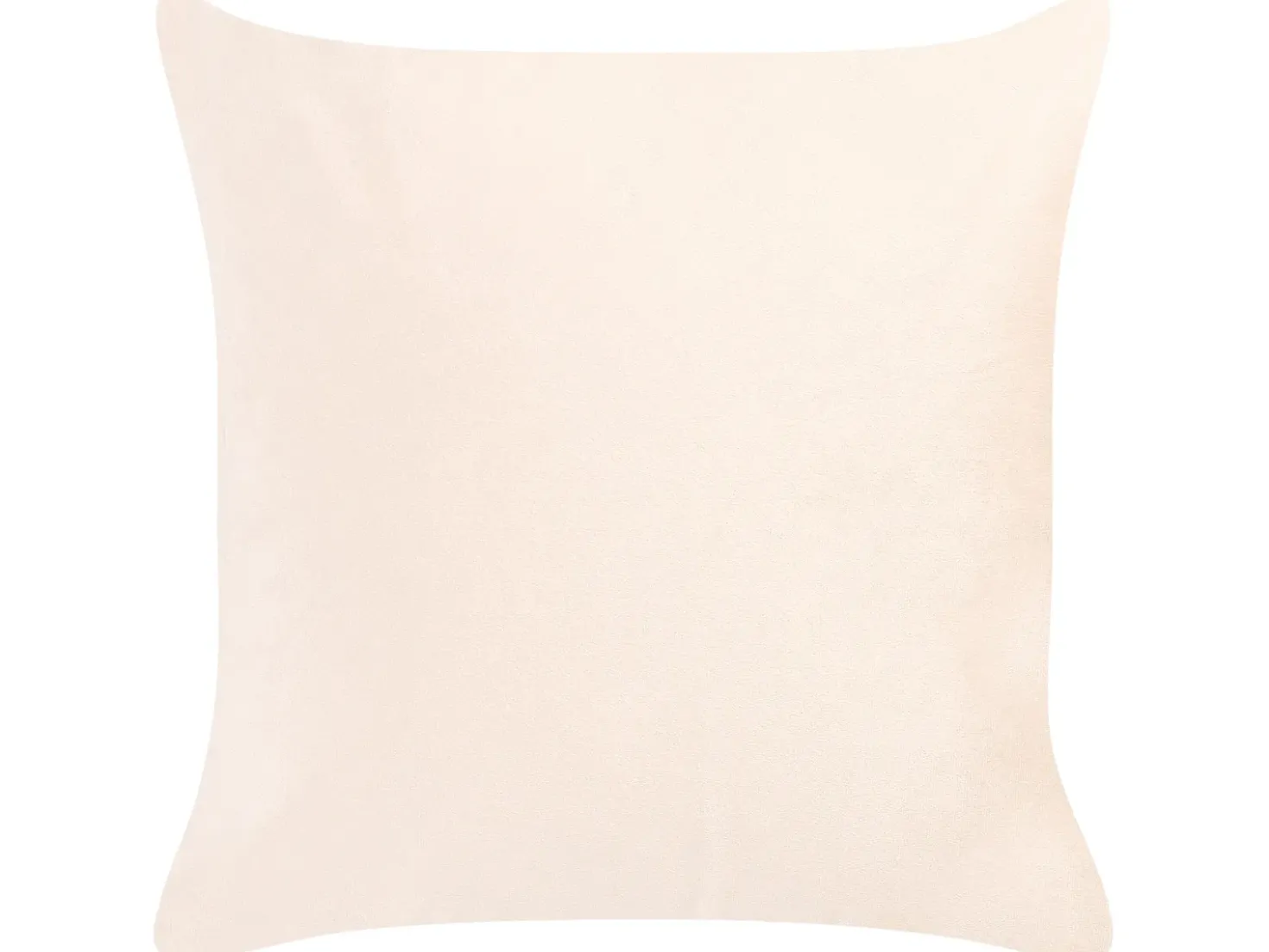Set di 2 cuscini YARROW Velluto 45 x 45 cm Beige Trama geometrica