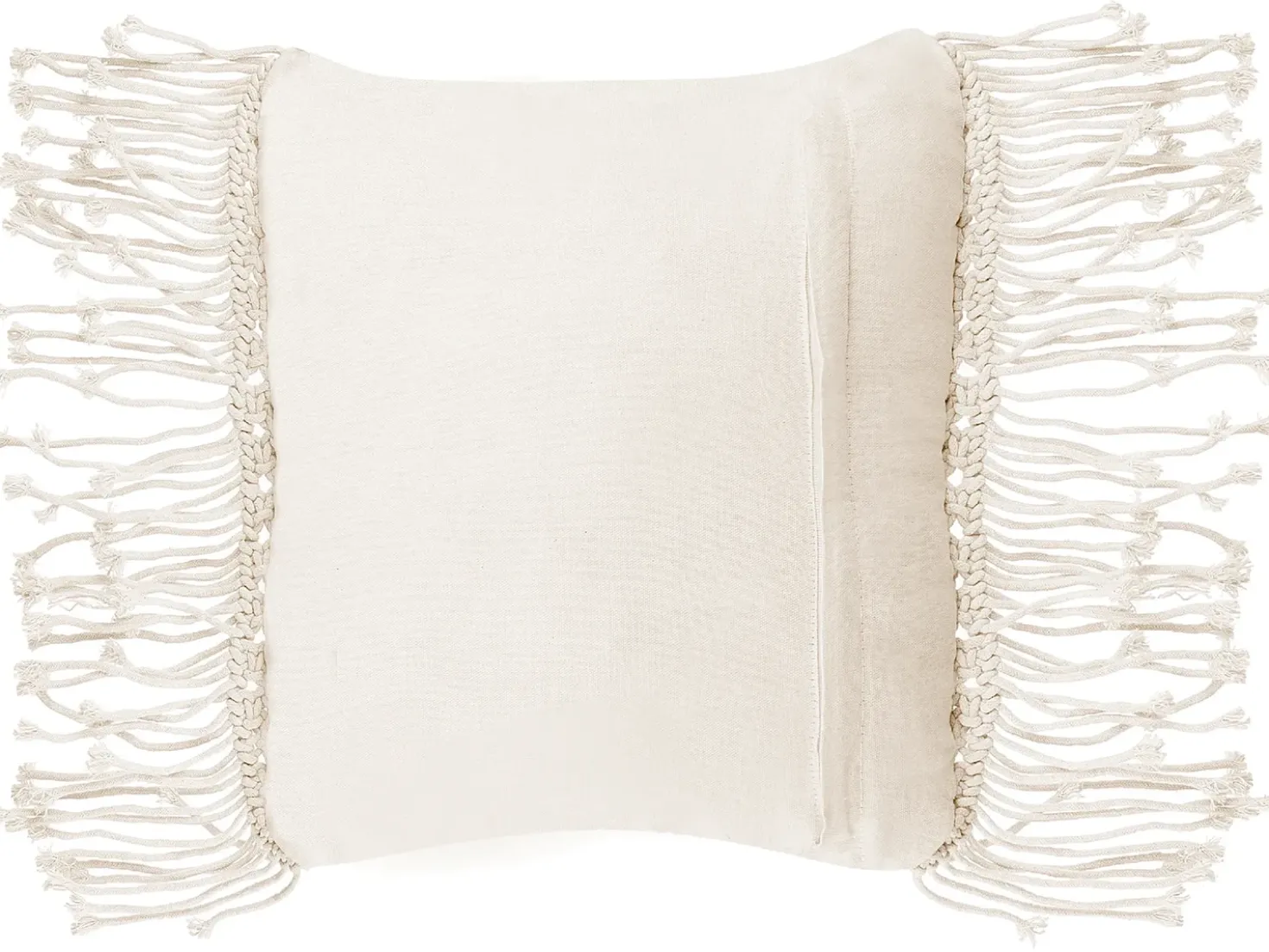 Set di 2 cuscini YORTAN Cotone 45 x 45 cm Beige chiaro Trama geometrica