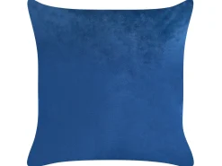 Set di 2 cuscini YUZURI Velluto 45 x 45 cm Blu marino Trama animale