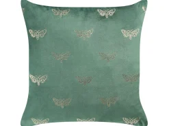 Set di 2 cuscini YUZURI Velluto 45 x 45 cm Verde smeraldo Trama animale