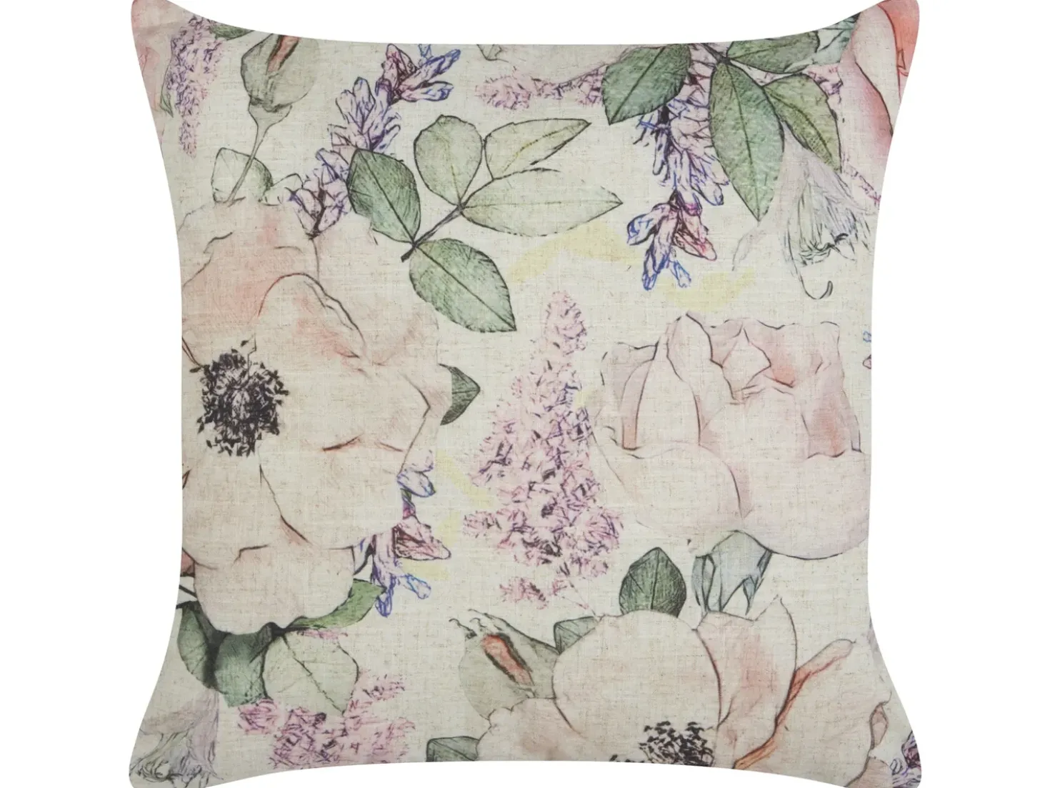 Set di 2 cuscini ZAHRIYE 45 x 45 cm Viola Trama floreale