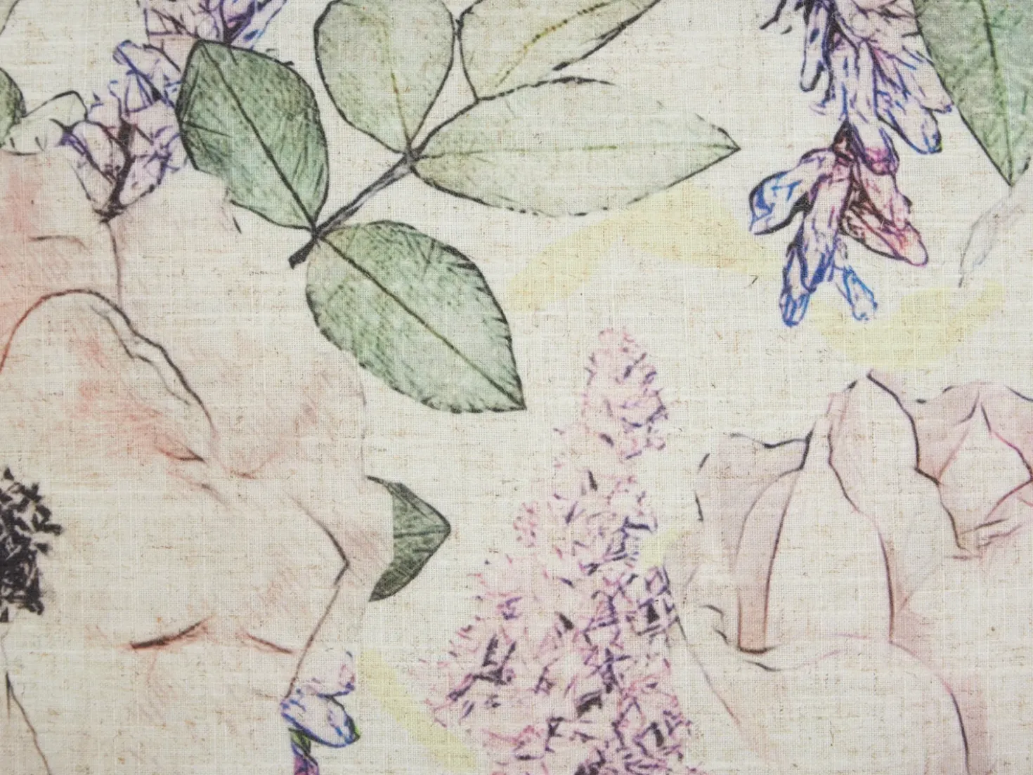 Set di 2 cuscini ZAHRIYE 45 x 45 cm Viola Trama floreale