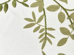 Set di 2 cuscini ZALEYA Cotone 45 x 45 cm Bianco Trama floreale