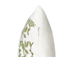 Set di 2 cuscini ZALEYA Cotone 30 x 50 cm Bianco Trama floreale