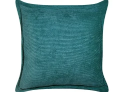 Set di 2 cuscini ZINNIA Velluto a coste 43 x 43 cm Foglia di tè Tinta unita