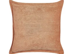 Set di 2 cuscini ZINNIA Velluto a coste 43 x 43 cm Arancione Tinta unita