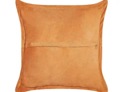 Set di 2 cuscini ZINNIA Velluto a coste 43 x 43 cm Arancione Tinta unita