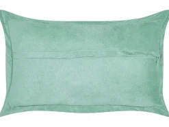 Set di 2 cuscini ZINNIA Velluto a coste 47 x 27 cm Verde chiaro Tinta unita