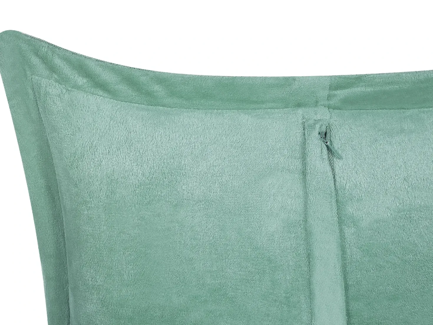 Set di 2 cuscini ZINNIA Velluto a coste 43 x 43 cm Verde chiaro Tinta unita