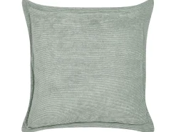 Set di 2 cuscini ZINNIA Velluto a coste 43 x 43 cm Verde chiaro Tinta unita