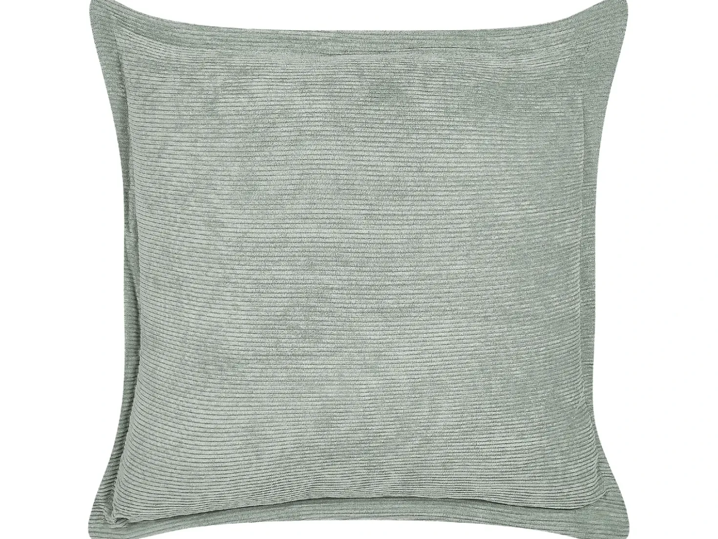 Set di 2 cuscini ZINNIA Velluto a coste 43 x 43 cm Verde chiaro Tinta unita