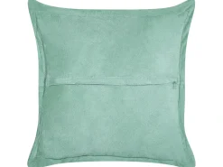 Set di 2 cuscini ZINNIA Velluto a coste 43 x 43 cm Verde chiaro Tinta unita