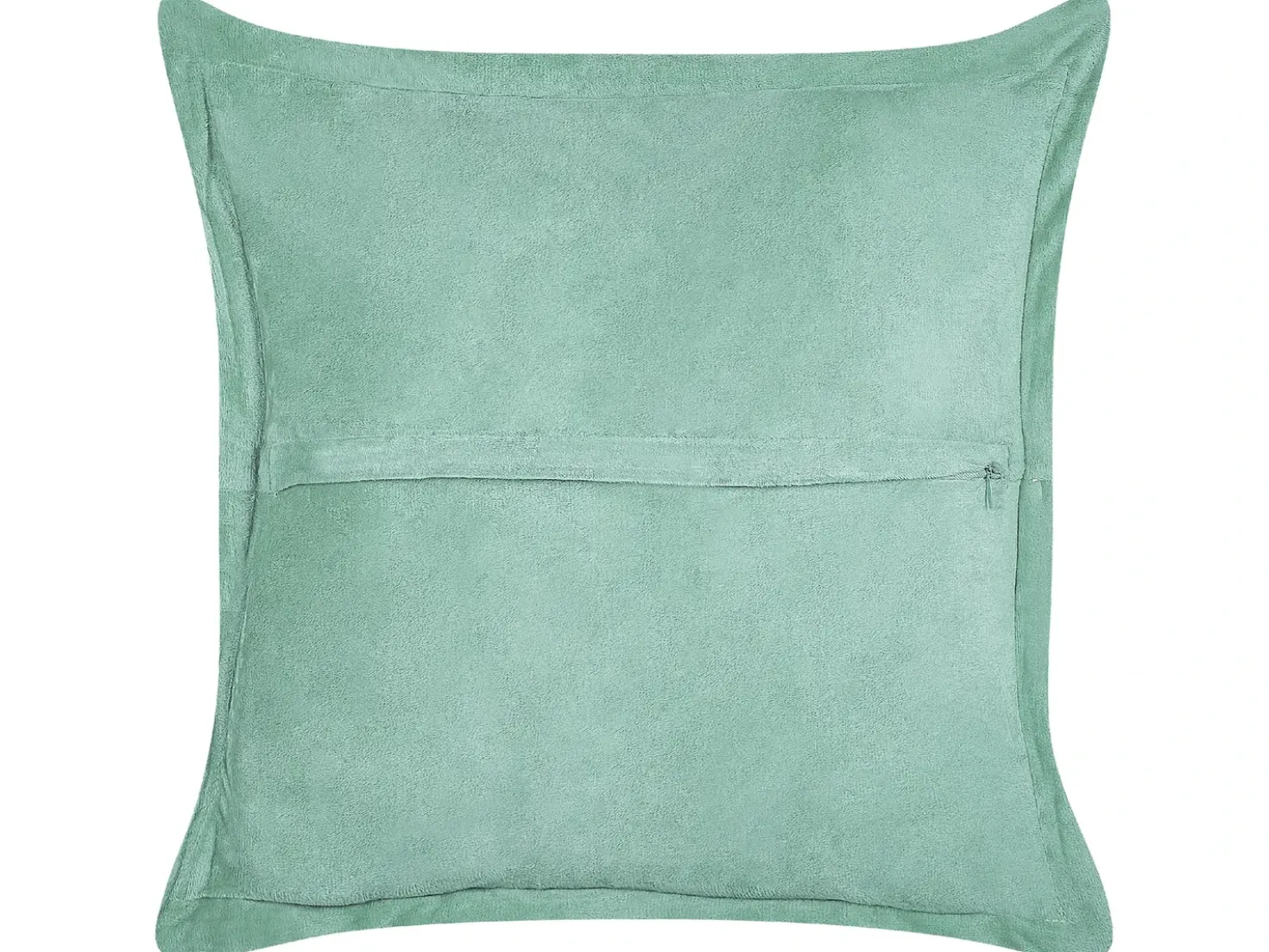 Set di 2 cuscini ZINNIA Velluto a coste 43 x 43 cm Verde chiaro Tinta unita