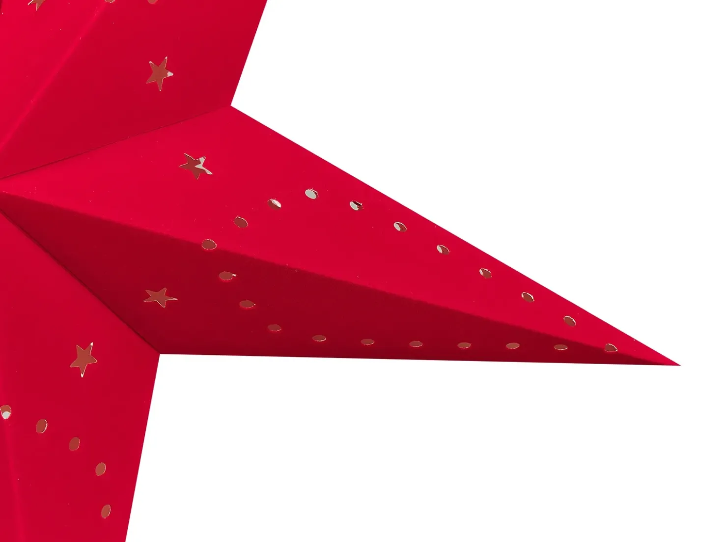 Set di 2 decorazioni da appendere LED MOTTI Stella 60 cm Rosso