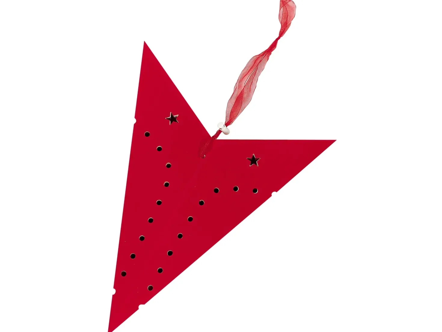 Set di 2 decorazioni da appendere LED MOTTI Stella 60 cm Rosso