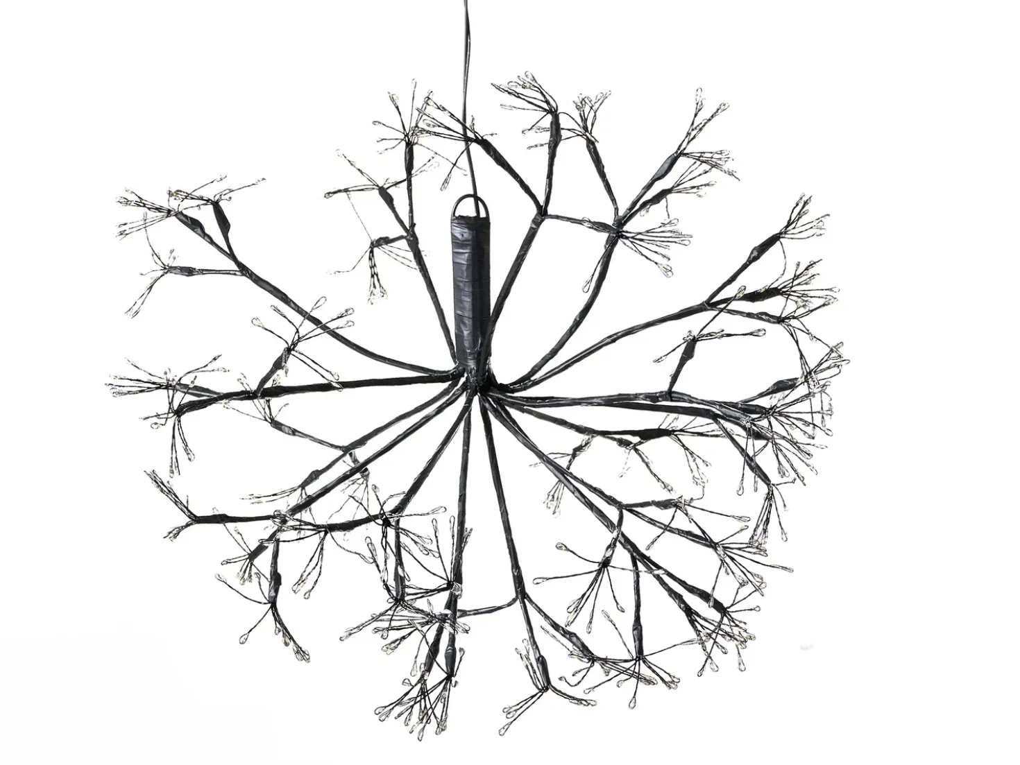Set di 2 decorazioni da appendere LED RACKSTA Vischio 30/25 cm Nero