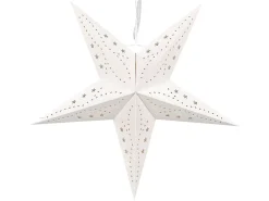 Set di 2 decorazioni da appendere LED MOTTI Stella 45 cm Bianco