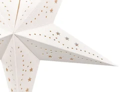 Set di 2 decorazioni da appendere LED MOTTI Stella 45 cm Bianco