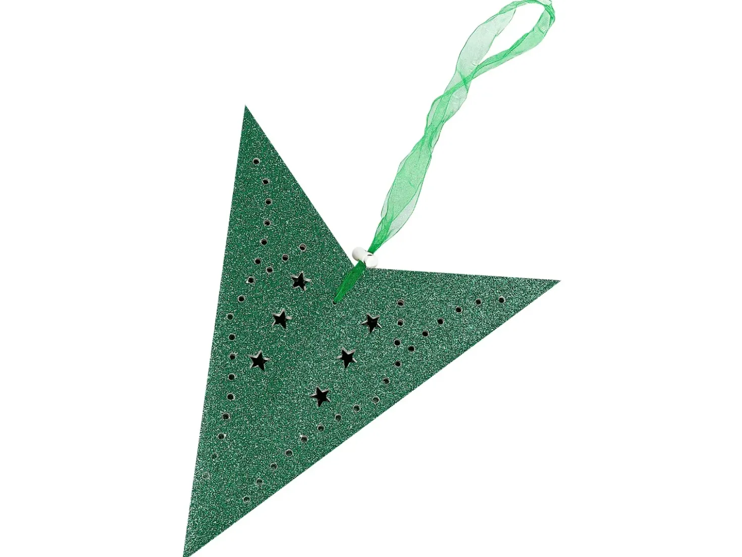 Set di 2 decorazioni da appendere LED MOTTI Stella 45 cm Verde smeraldo