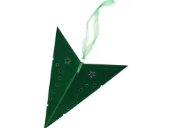 Set di 2 decorazioni da appendere LED MOTTI Stella 45 cm Verde smeraldo