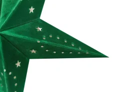 Set di 2 decorazioni da appendere LED MOTTI Stella 45 cm Verde smeraldo