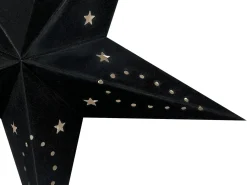 Set di 2 decorazioni da appendere LED MOTTI Stella 60 cm Nero