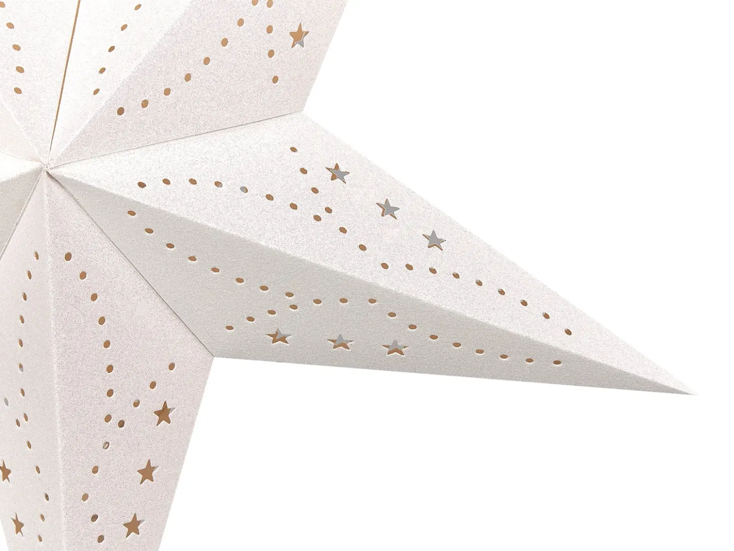 Set di 2 decorazioni da appendere LED MOTTI Stella 60 cm Bianco