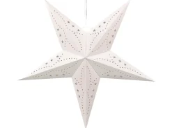 Set di 2 decorazioni da appendere LED MOTTI Stella 60 cm Bianco