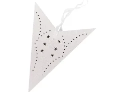 Set di 2 decorazioni da appendere LED MOTTI Stella 60 cm Bianco
