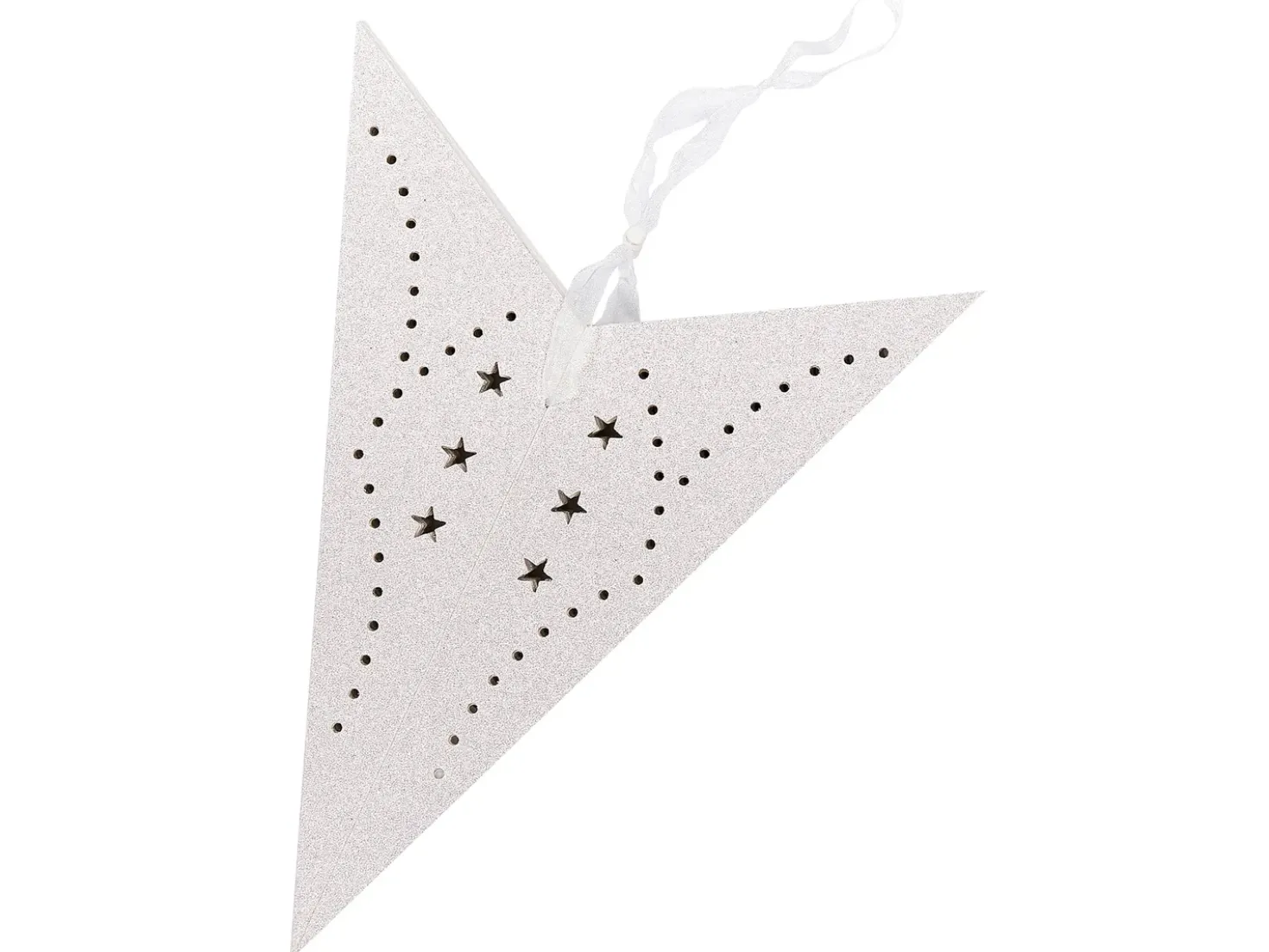 Set di 2 decorazioni da appendere LED MOTTI Stella 60 cm Bianco