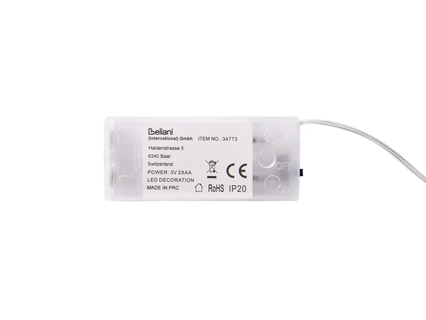 Set di 3 decorazioni da appendere LED KALLAVESI Stella 25/30/35 cm Bianco