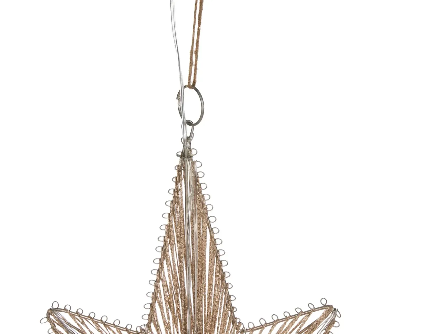 Set di 2 decorazioni da appendere BLASJON Stella 30/47 cm Oro