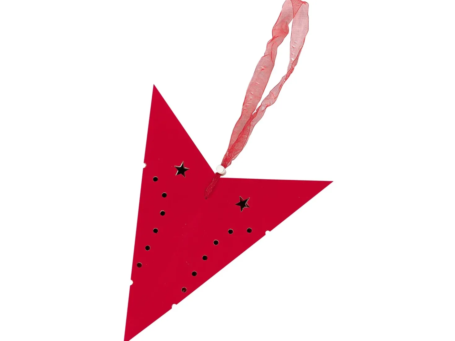 Set di 2 decorazioni da appendere LED MOTTI Stella 45 cm Rosso