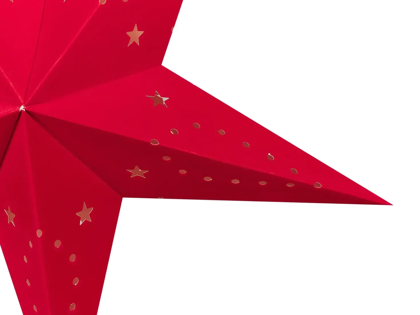 Set di 2 decorazioni da appendere LED MOTTI Stella 45 cm Rosso