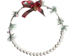 Set di 3 decorazioni da appendere LED KEITELE Ghirlanda 25/30/35 cm Bianco