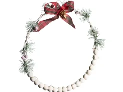 Set di 3 decorazioni da appendere LED KEITELE Ghirlanda 25/30/35 cm Bianco